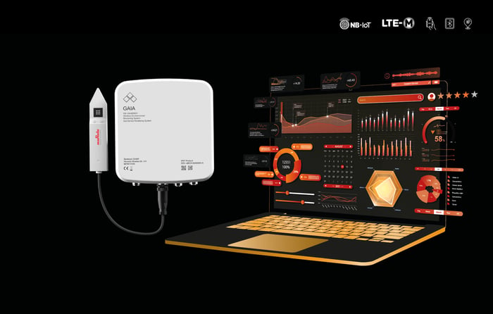 Bodenmonitoring mit mySentinum Dashboard und GAIA NB-IoT, LTE-CAT-M1 Bodensensor image