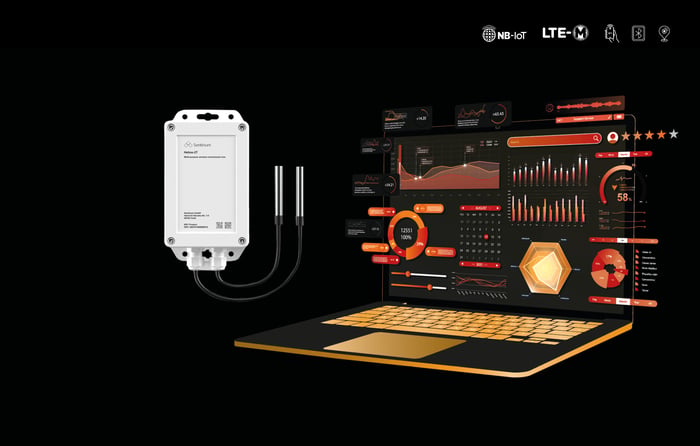 Temperaturüberwachung mit mySentinum Dashboard und Helios NB-IoT, LTE-CAT-M1 Kabelfühlern image